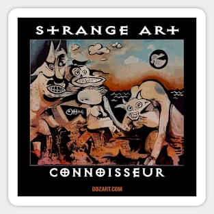 Strange Art Connoiseur Sticker